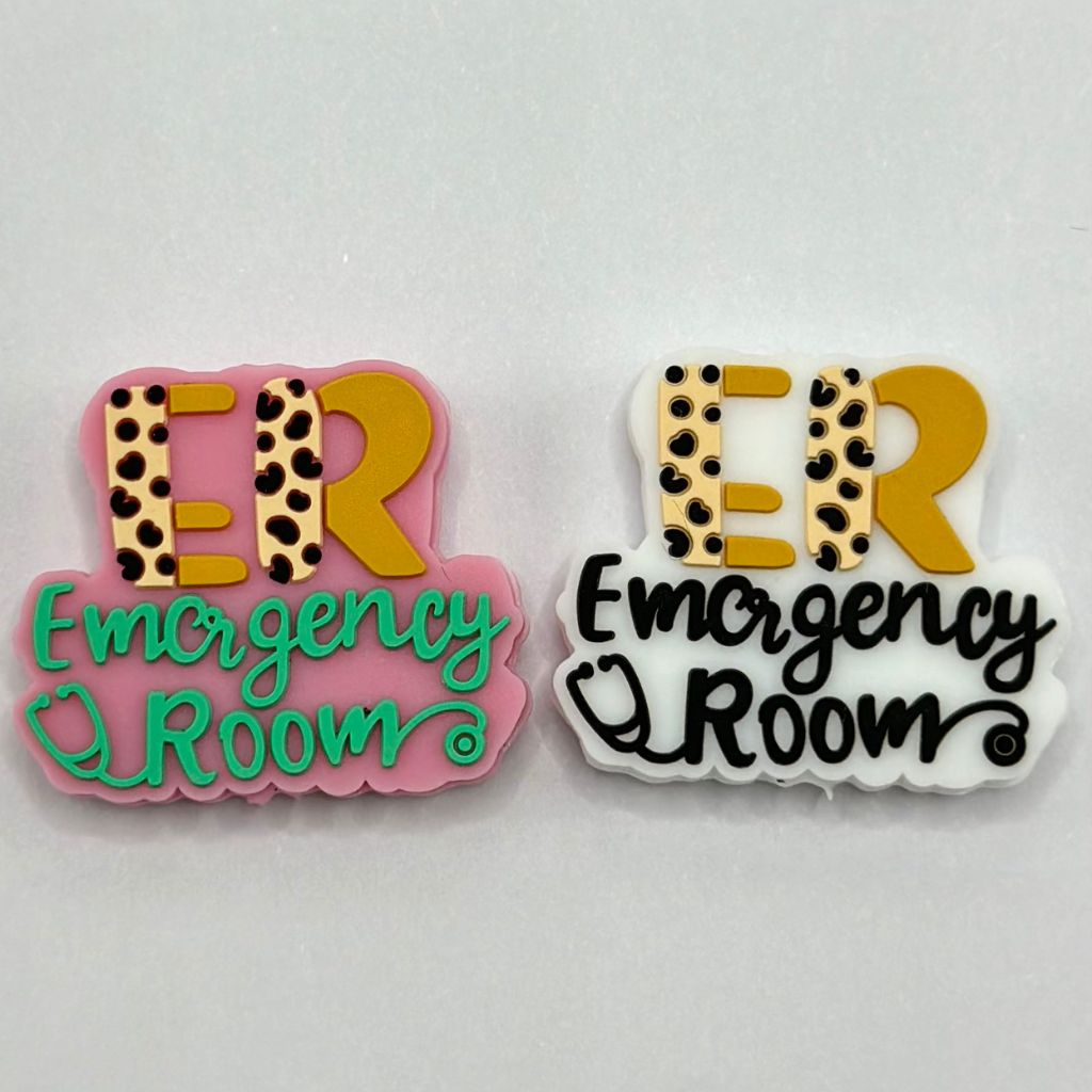 ER Emergency Room Medical Hospital Doctor Nurse Silicone Focal Beads， Random Mix