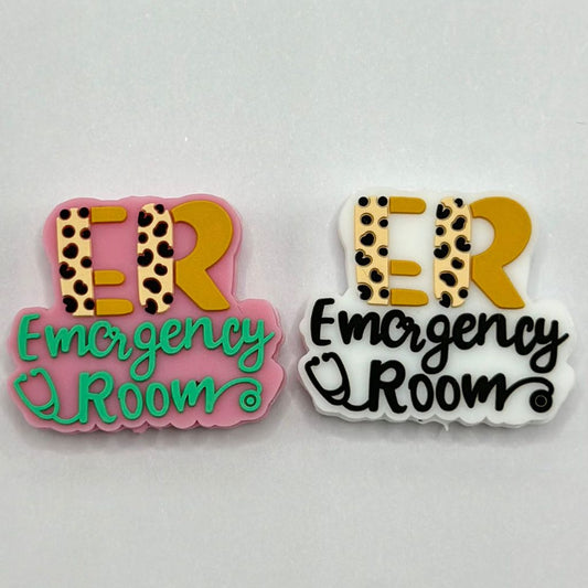 ER Emergency Room Medical Hospital Doctor Nurse Silicone Focal Beads， Random Mix