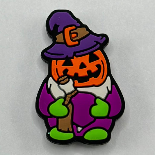 Pumpkin Head Gnome Elixir Magic Drink Witch Silicone Focal Beads