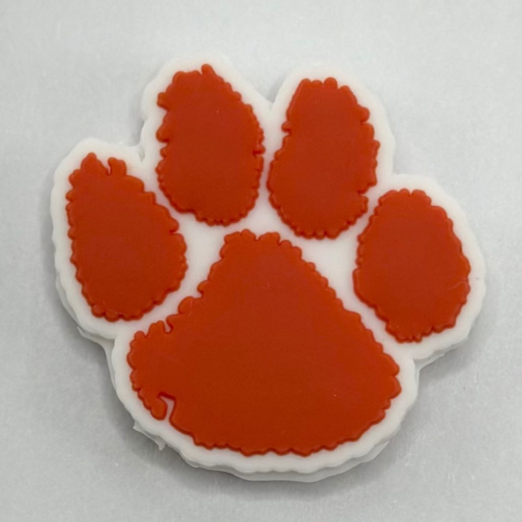 Big Paw Print Animal Cat Dog Bear Pet Silicone Focal Beads