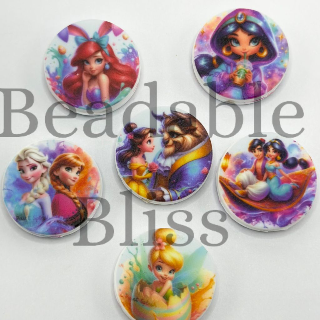 Fairy Tale Elegant Beautiful Princess Silicone Focal Beads