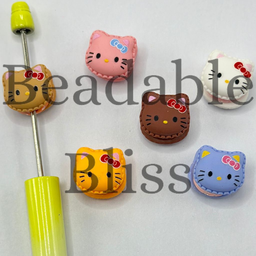 Cute Cartoon Animal Friends Head Cookie Bisquit Resin Beads Random Mix 15.4*16.5mm