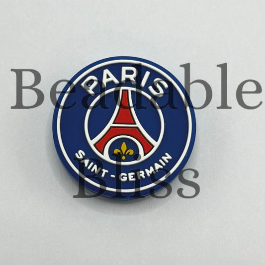 Eiffel Tower Pares Saint Germain Football Soccer Silicone Focal Beads