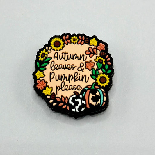 Autumn Leaves and Pumpkin Please Fall Sunflower Silicone Focal Beads