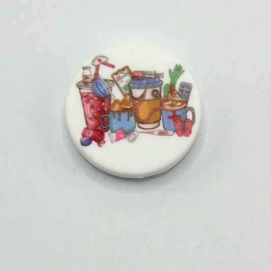 Small Stethoscope Coffee Cups Nurse Cocktail Silicone Focal Beads