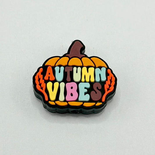 Pumpkin Autumn Vibes Halloween Silicone Focal Beads