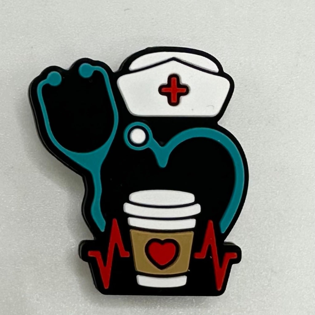 Stethoscope, Medical, Healthcare, Hospital, Nurse Cap Doctor Coffee Silicone Beads