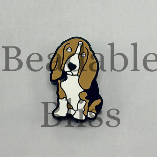 Pet Beagle Dog Breed Puppy Silicone Focal Beads