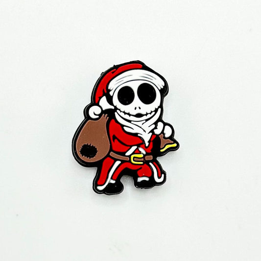 Jack Santa Claus Halloween Skull Christmas Hat Silicone Focal Beads