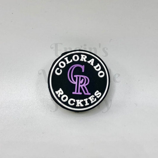 Colorado Rock Baseball Silicone Focal Beads