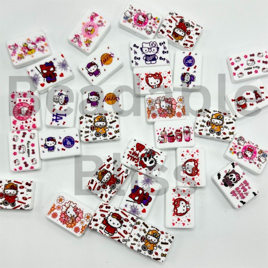 Hello Kitten Series Silicone Focal Beads