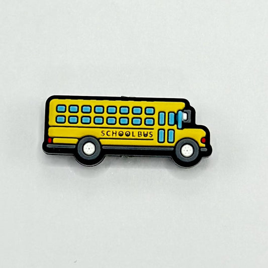 Yellow School Bus Vehicle Teachers Silicone Focal Beads