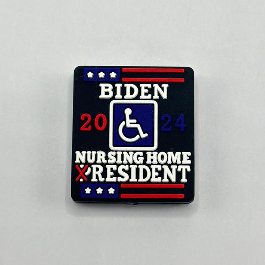 Biden's 2024 Nursing Home Resident President Elections Silicone Focal Beads