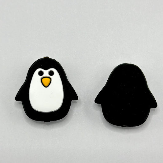 Little Cute Penguin Pingu Silicone Focal Beads