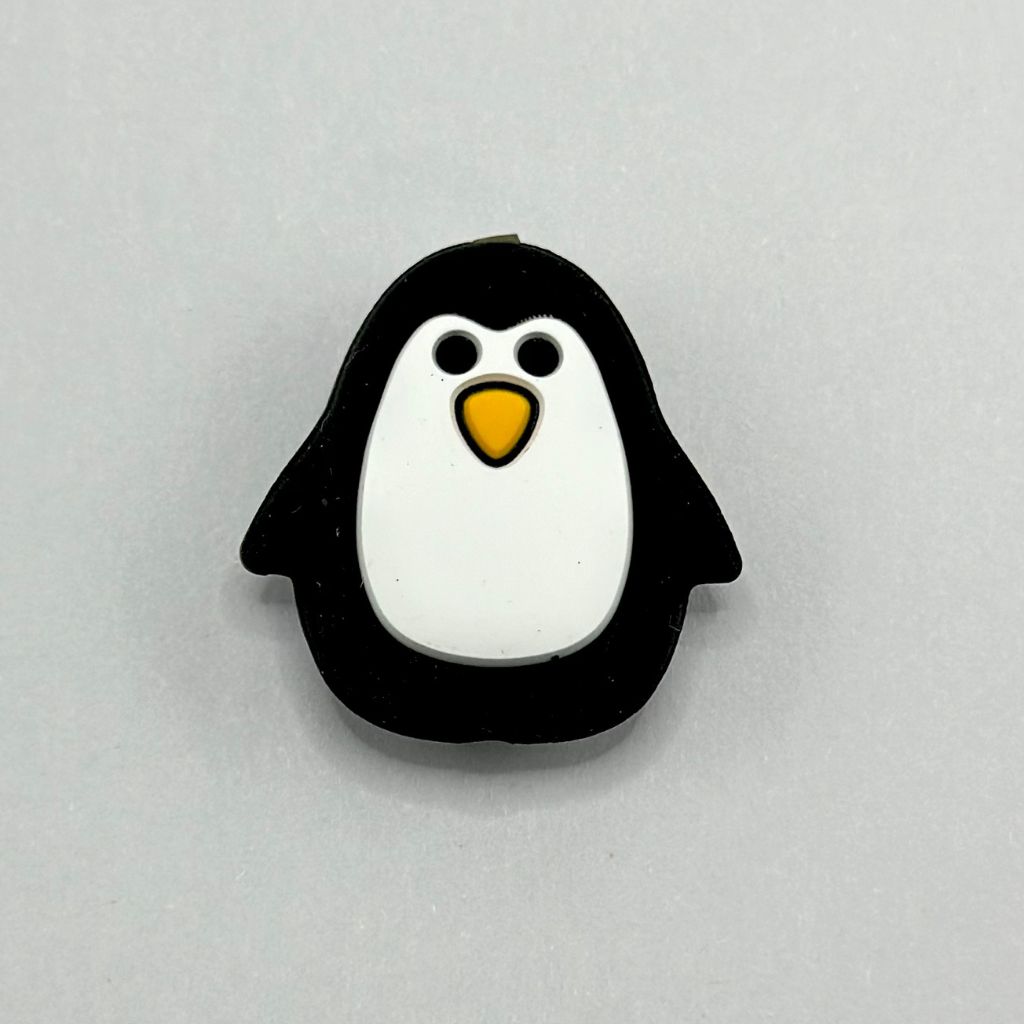 Little Cute Penguin Pingu Silicone Focal Beads