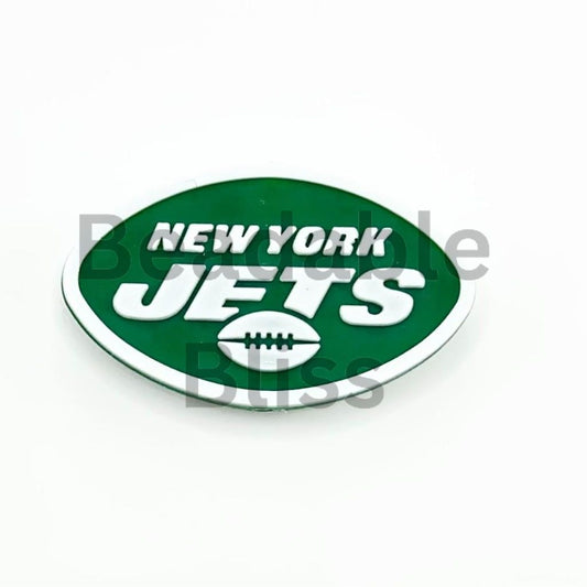 New Yor Jet Football Silicone Focal Beads