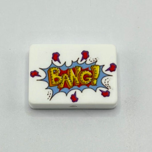 The Bang Sudden Loud Noise Collide Silicone Focal Beads