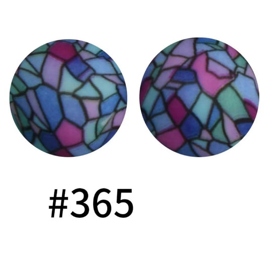 Tiny Casino Design Handmade Dice Lampwork Glass Beads (6 Beads Pack) J1599