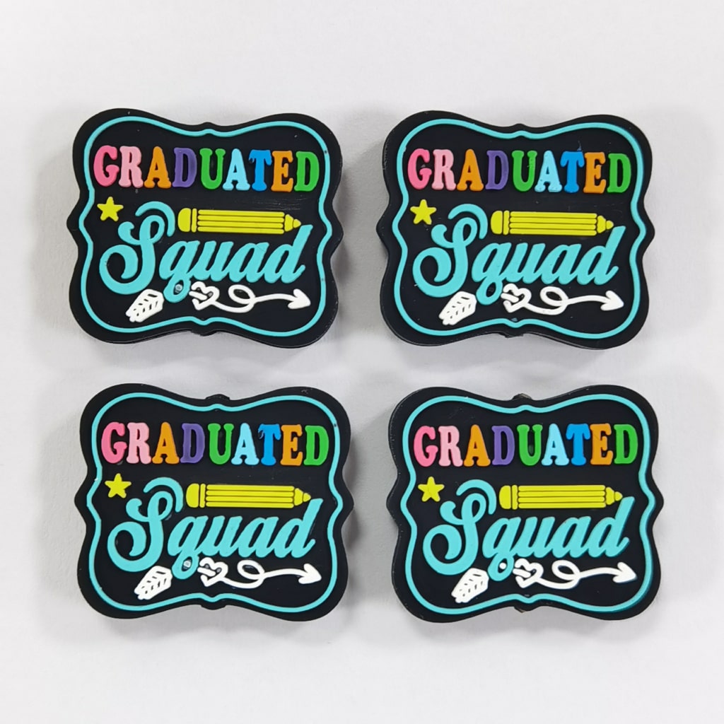 Graduated Squad Pencil Silicone Focal Beads