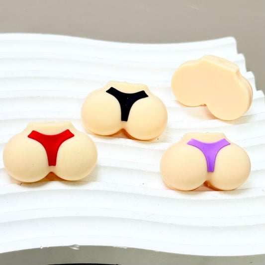 3D Vivid Sexy Ass Bottom Hip Silicone Focal Beads