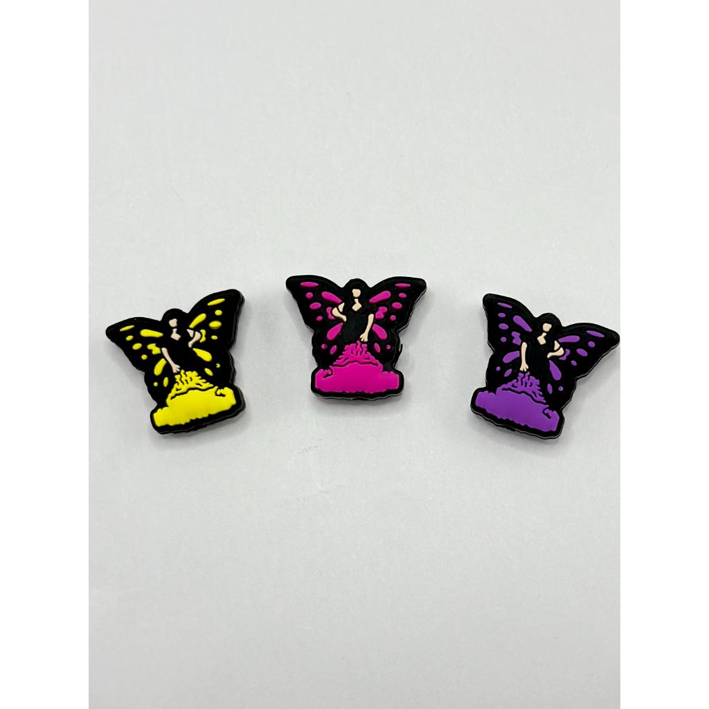 Girl with Butterfly Wings Silicone Focal Beads