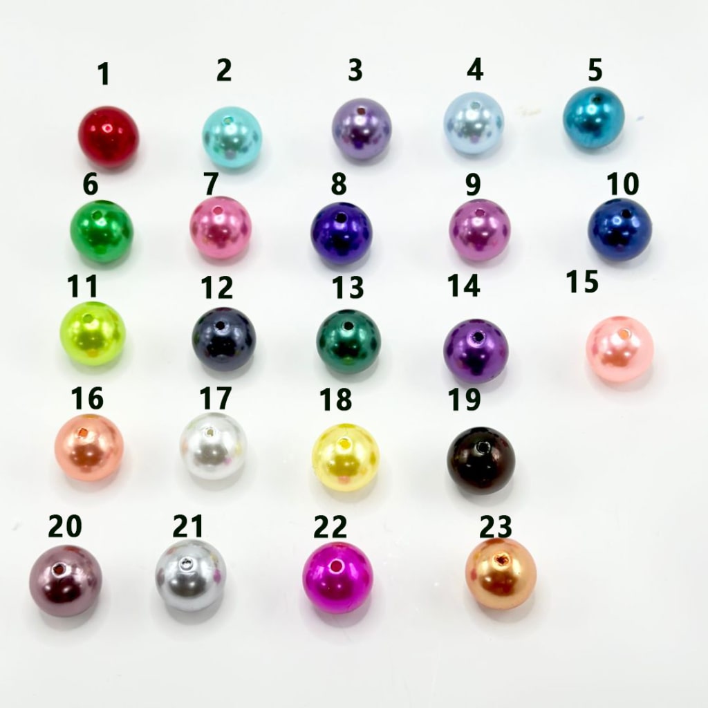 Bling Bling Glossy Shiny Colorful Round Acrylic Beads, 20MM, Please Read the Description