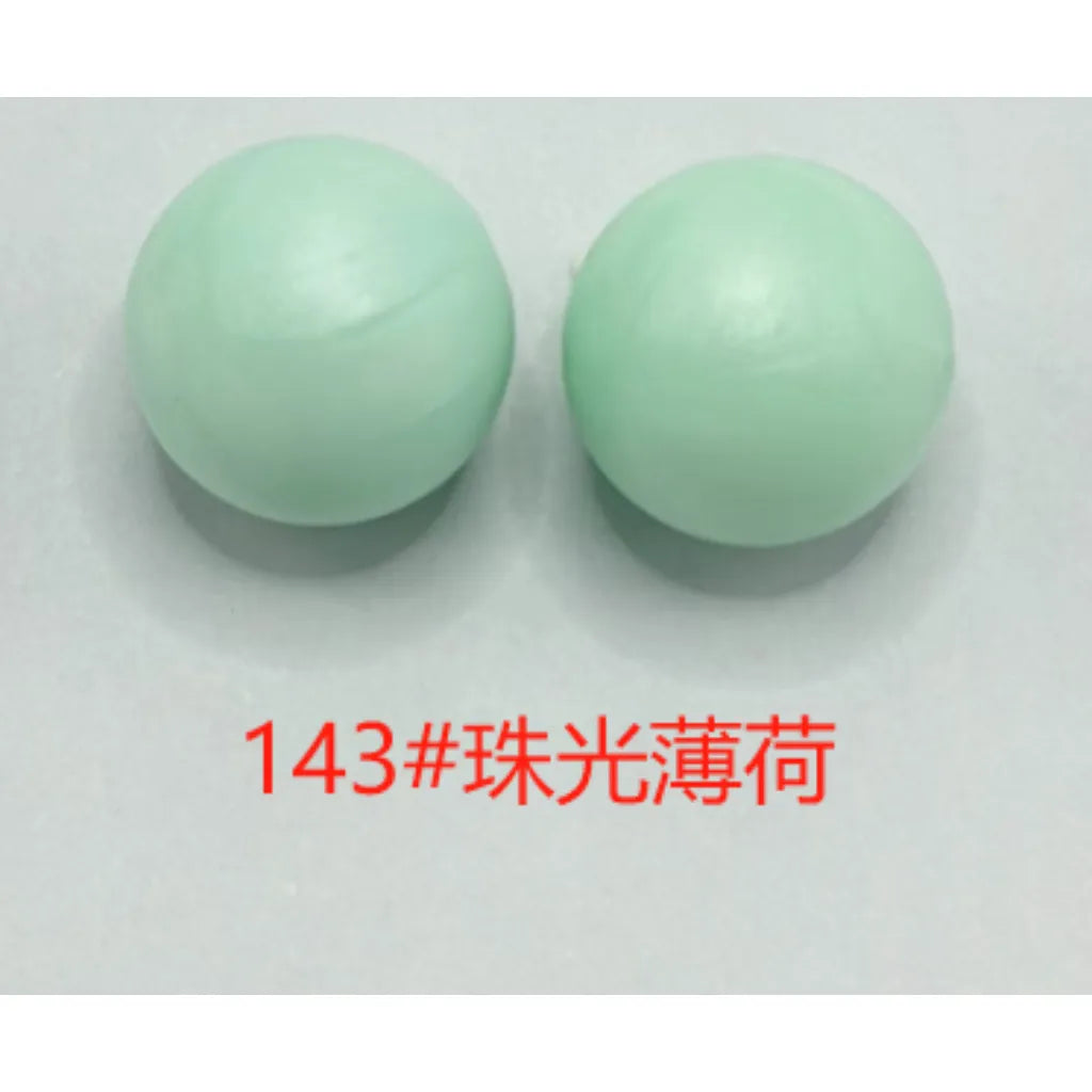 Silicone Beads, Solid Colors, 15 mm