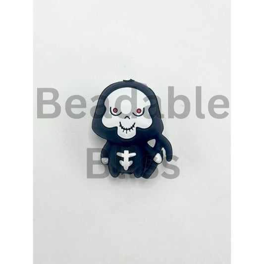 3D Halloween Horror Death God Silicone Focal Beads