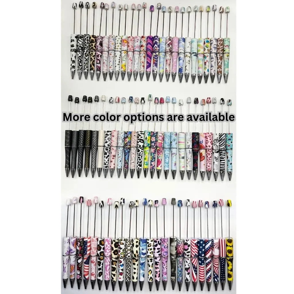 Random Mix Printed Beadable Pens