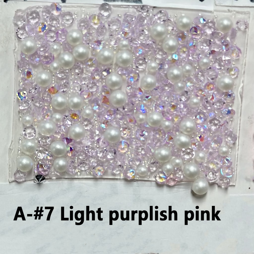 DIY Bling Bling Wraps Tapes with White Pearls Cone Shape Rhinestones for Pen, Around 40*28MM, 78pcs in 1 Sheet, Please Read the Description