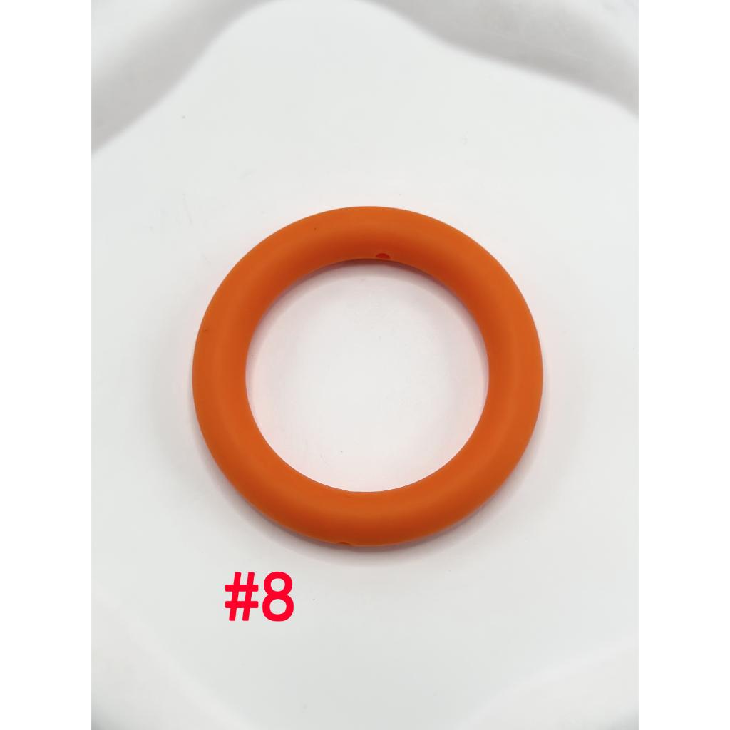 Soft Silicone Ring Frame Bead Circle Round Car Hanger Charm Loop 65mm