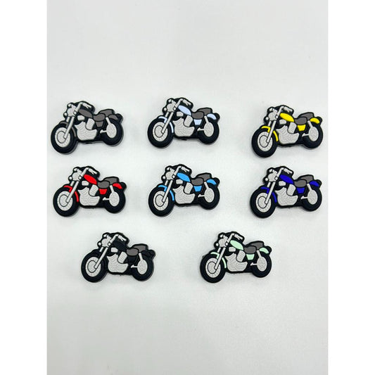 Motorbike Bike Motorcycle Harley Silicone Focal Beads Random Mix