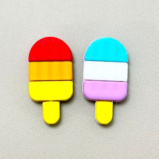 Mini Cute Colorful Ice Cream Sticks Silicone Focal Beads