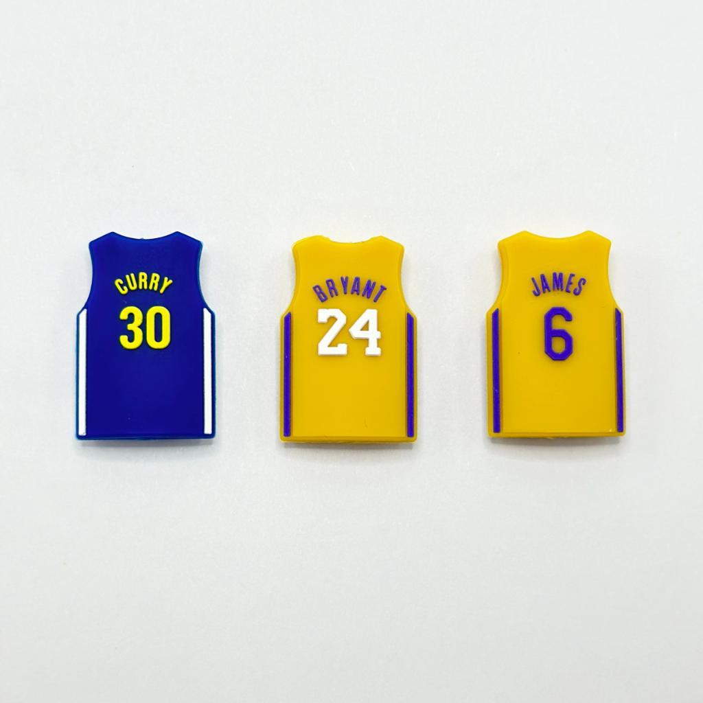 Number Printed Jersey Kobe Silicone Focal Beads