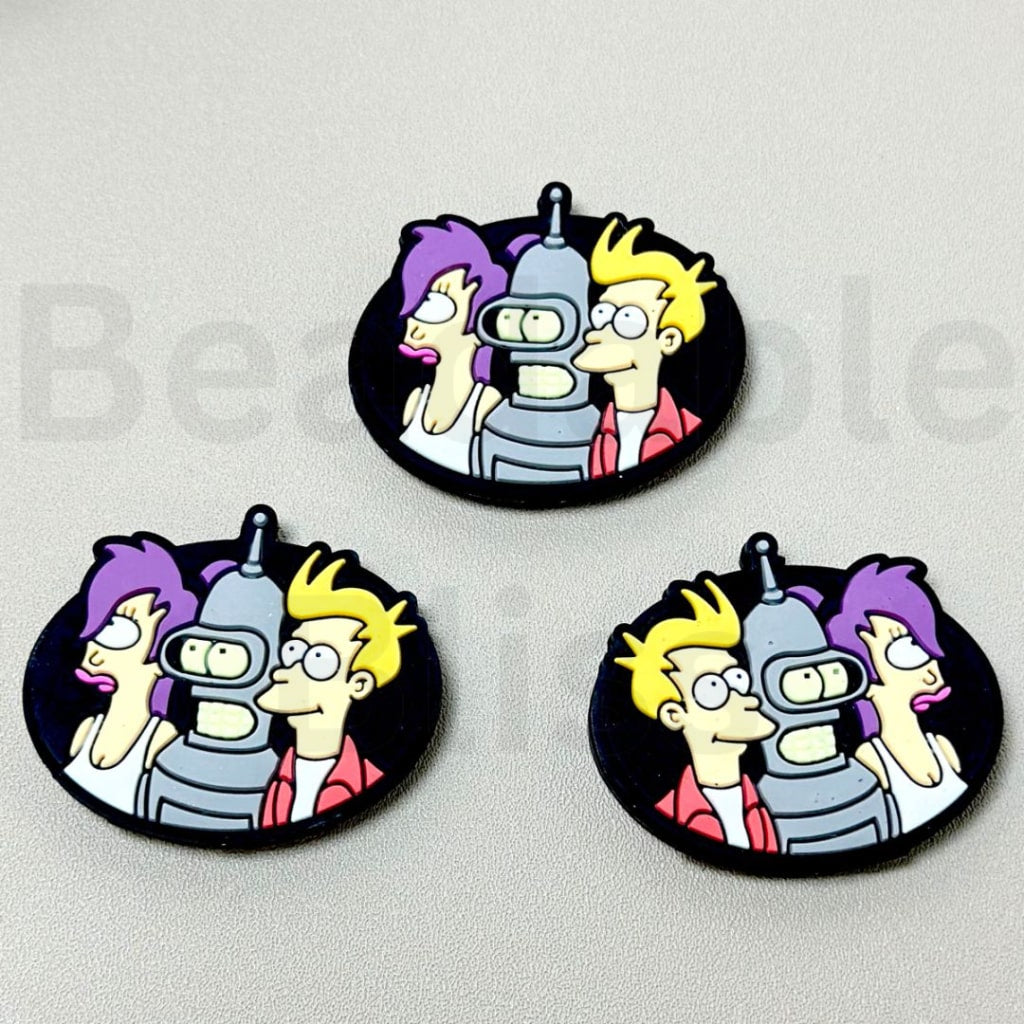 Comedy Cartoon Futuram Silicone Focal Beads