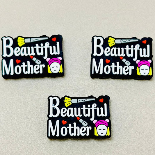 Beautiful Mother Make Up Silicone Focal Beads