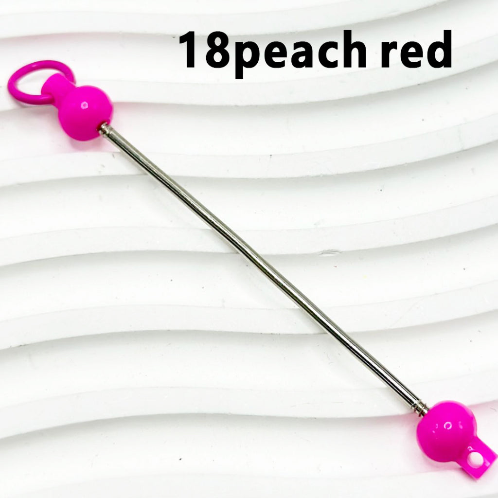 Beadable Bars for DIY Keychains and Accessories, Solid Colors, 90mm, Please Read the Description