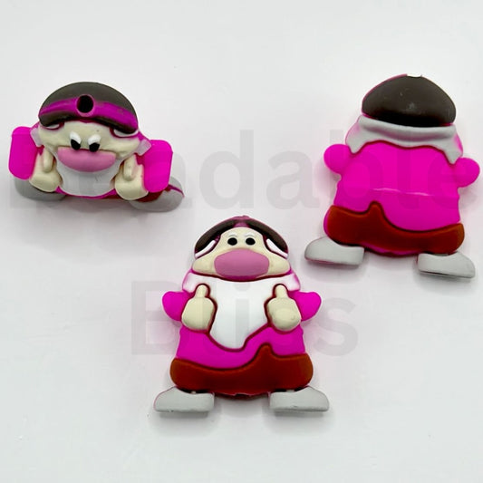 3D Little Cute Dwarf Snow Whit Disne Silicone Focal Beads