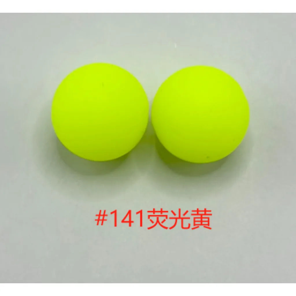 Silicone Beads, Solid Colors, 15 mm