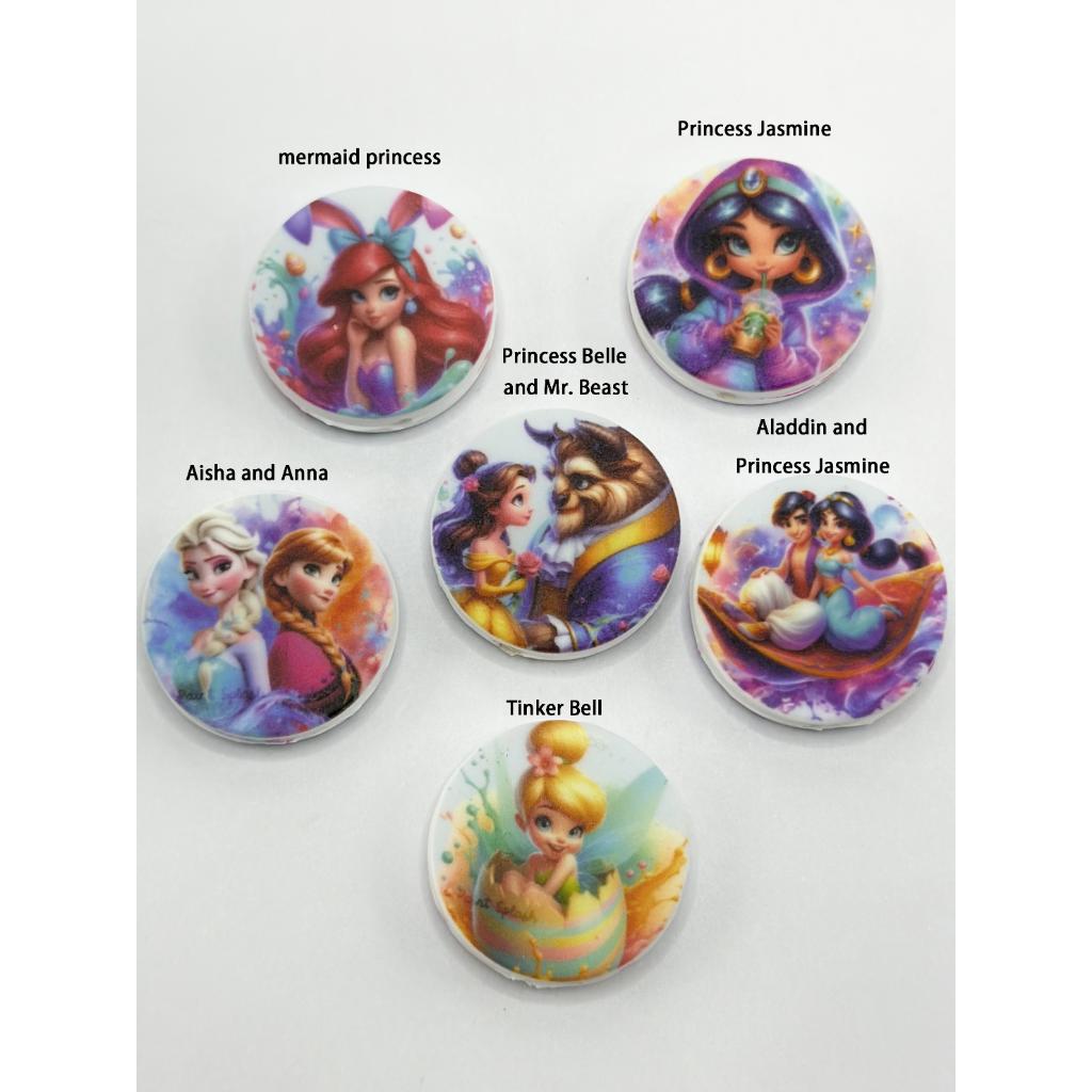 Fairy Tale Elegant Beautiful Princess Silicone Focal Beads