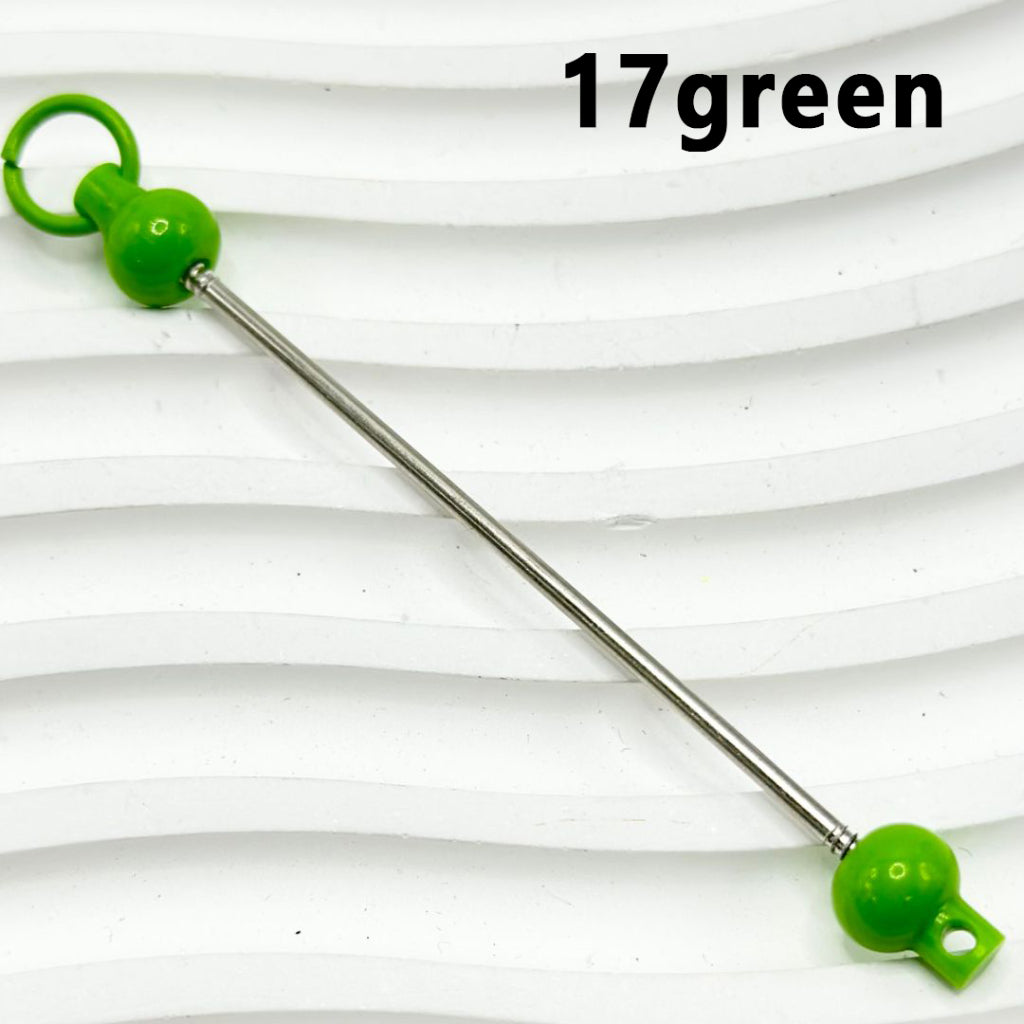 Beadable Bars for DIY Keychains and Accessories, Solid Colors, 90mm, Please Read the Description