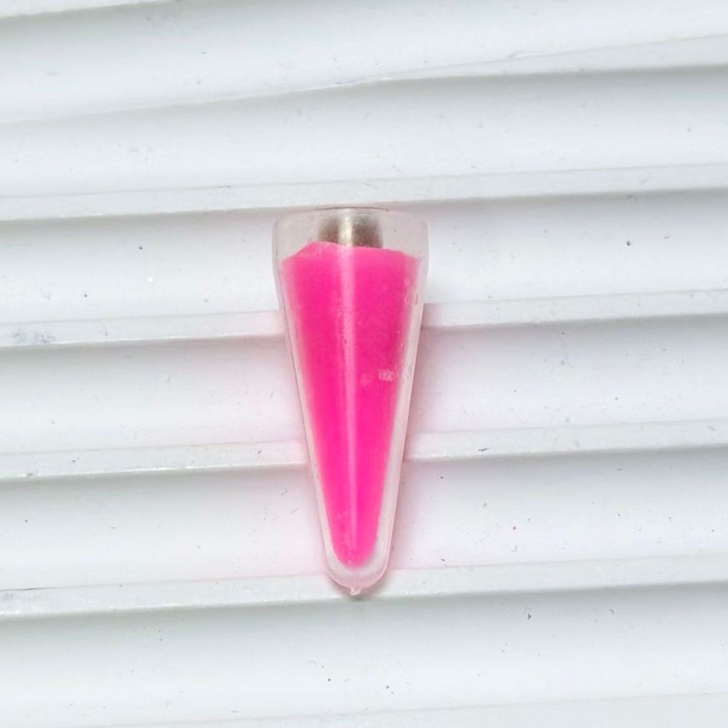 Solid Color Wax Bullet Head  Accessories for Adding Rhinestones, 23*8MM