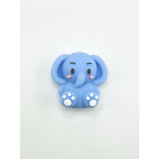 3D Little Cute Elephant Silicone Focal Beads