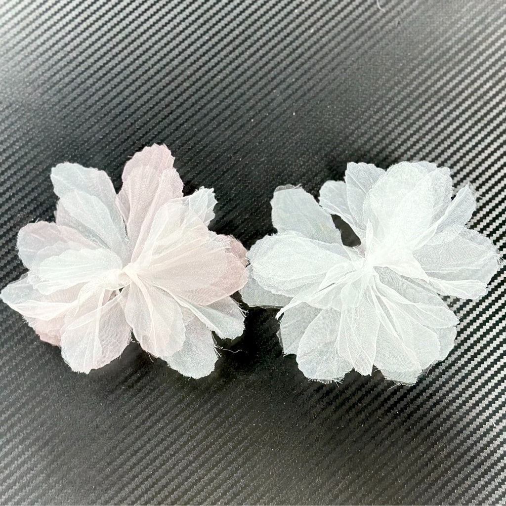 Large Light Fabric Mesh Flower Accessories, Random Mix