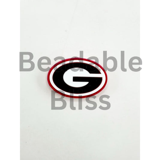 University of Georgia Football Silicone Focal Beads