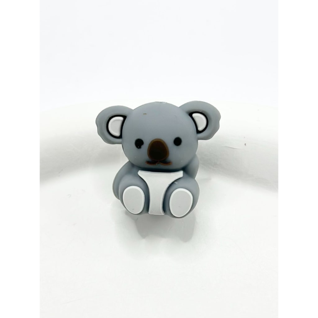 3D Cute Koala Silicone Focal Beads