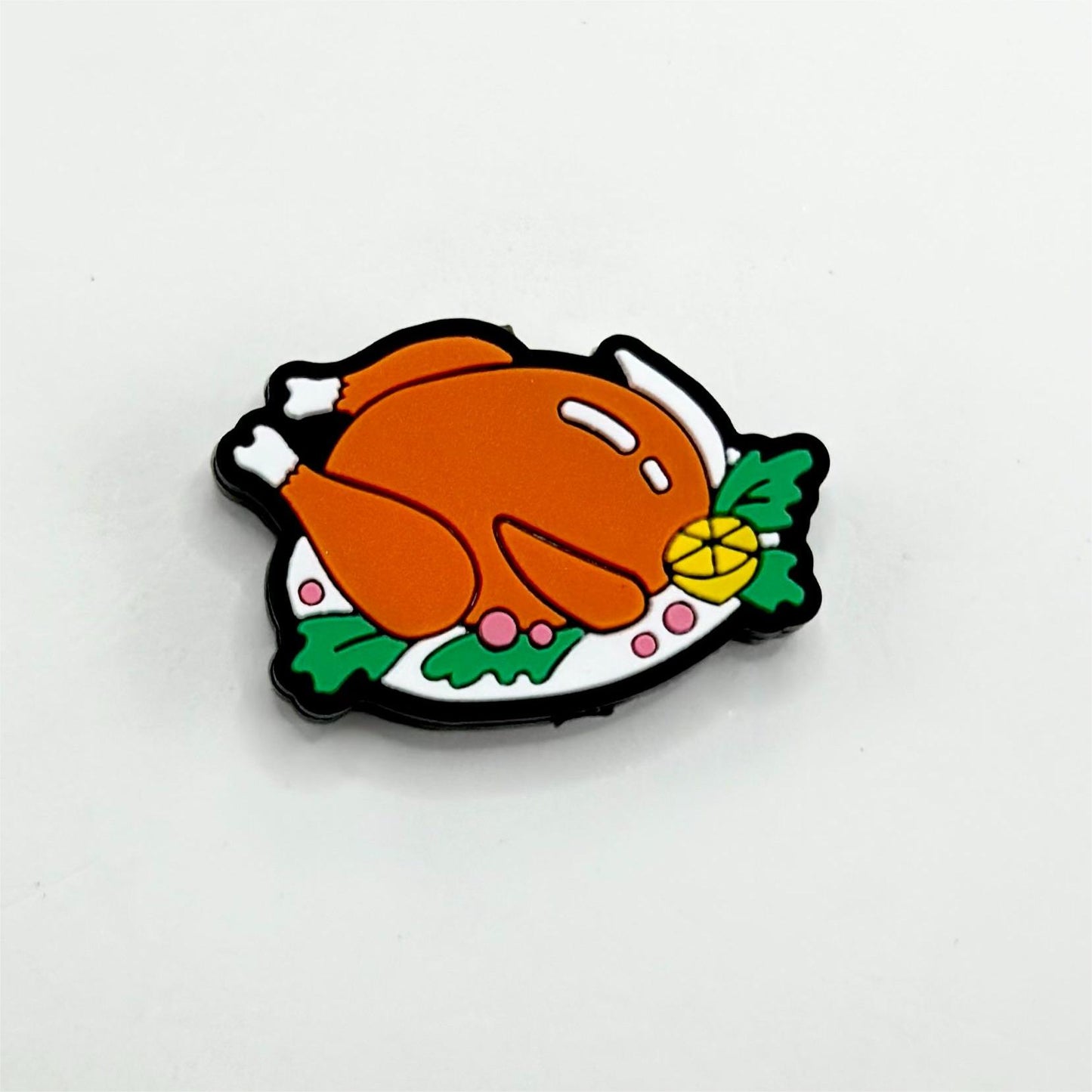 Yummy Delicious Roasted Chicken Turkey Silicone Focal Beads