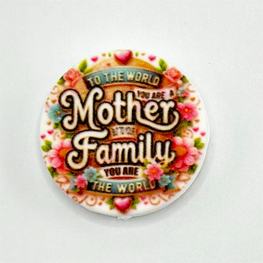 Mother Family Silicone Focal Beads