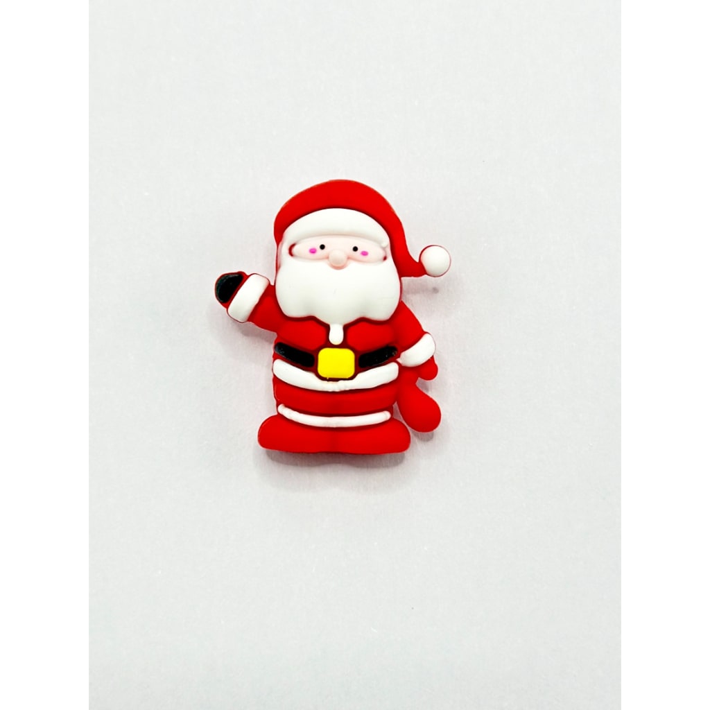 3D Mini Cute Christmas Father Santa Claus Silicone Focal Beads