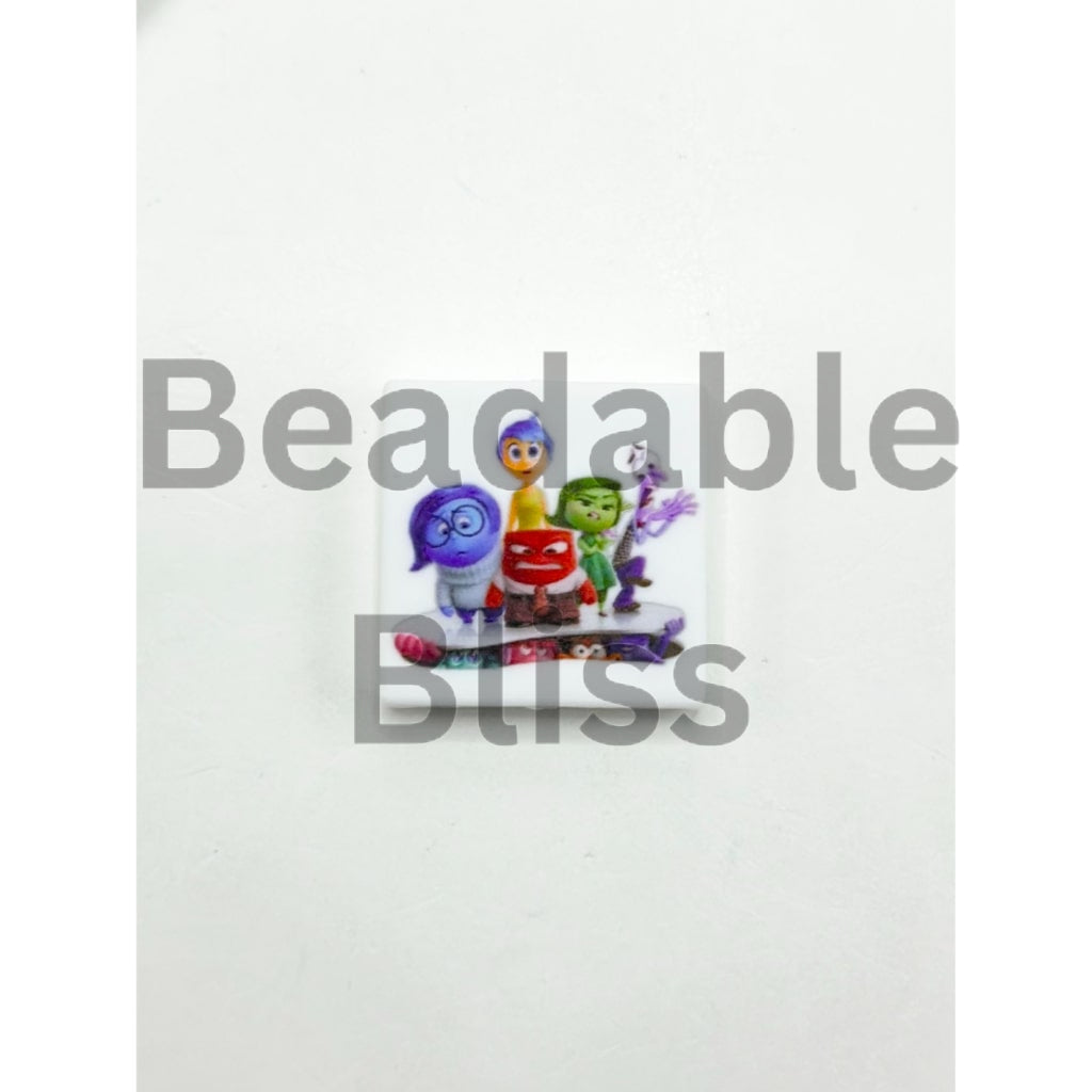 Insid Out Big Family Silicone Focal Beads